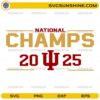 National Champs 2025 Indiana Hoosiers SVG college football design