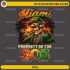 Property of the 305 Miami PNG street style skull design
