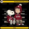 Snoopy Indiana Hoosiers PNG cozy cartoon hoodie design