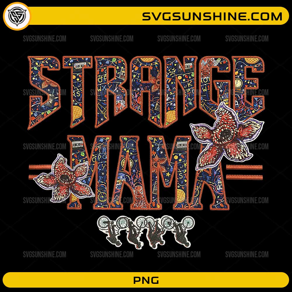 Stranger Things Mama PNG funny Mother’s Day parody design