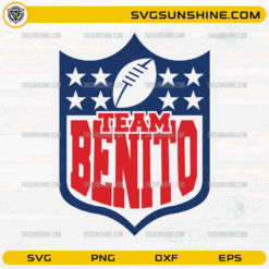 Team Benito Football SVG Bad Bunny Super Bowl NFL design