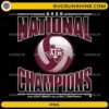 Texas A&M National Champions PNG women’s volleyball design