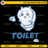 Toilet Time SVG funny cute toilet meme design