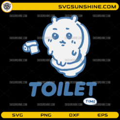 Toilet Time SVG funny cute toilet meme design