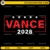 Vance 2028 SVG USA presidential election design