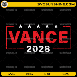 Vance 2028 SVG USA presidential election design