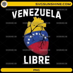 Venezuela Freedom Heart PNG patriotic flag heart design