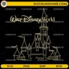 Walt Disney World Castle SVG line art digital design