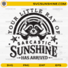 Your little ray of sarcastic sunshine raccoon SVG