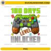 100 Days of School Level Unlocked PNG gamer controller design