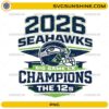 2026 Seahawks Big Game LX Champions PNG The 12s fan design
