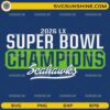 2026 Super Bowl Champions Seahawks SVG football championship design