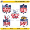 Bad Bunny Benito Bowl SVG Bundle 2026 for Team Benito football designs