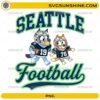 Bluey Seattle Football PNG with Bluey Bingo Seattle Seahawks design