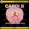 Cardi B Little Miss Drama Tour PNG heart style design