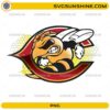 Colton High School Hornet Mascot PNG aggressive yellow jacket team logo