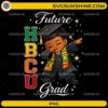 Future HBCU Grad PNG Black graduate boy with Kente stole
