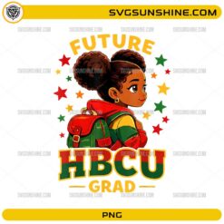 Future HBCU Grad Girl PNG Black girl college dream design