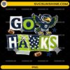 Go Hawks PNG design cute Seattle Seahawks football mascot