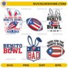 Here for the Benito Bowl SVG bundle football 2026 designs