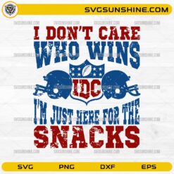 Im Just Here for the Snacks SVG funny football game day quote design