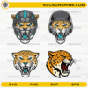 Jacksonville Jaguars mascot SVG bundle aggressive jaguar head sports logo