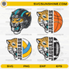 Jacksonville Jaguars sports mascot SVG bundle jaguar head football basketball designs