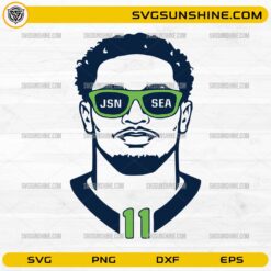 Jaxon Smith-Njigba Seattle Football SVG | Cool JSN 11 Seattle Seahawks SVG Design