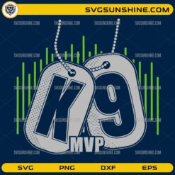 K9 MVP Seattle Seahawks SVG Kenneth Walker III Super Bowl LX design