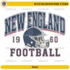 New England Football 1960 PNG vintage football helmet retro design