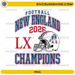 New England Football 2026 PNG LX Champions football helmet design
