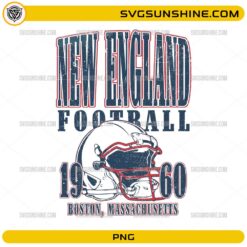 New England Football PNG vintage Boston Massachusetts football helmet