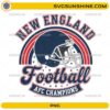 New England Patriots AFC Champions PNG vintage football helmet design