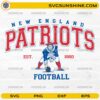 New England Patriots Football SVG EST 1960 vintage logo design