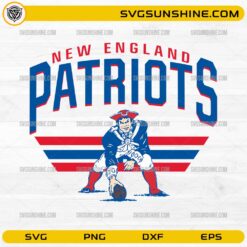 New England Patriots vintage mascot SVG retro football design