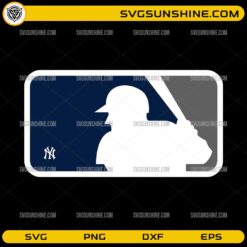 New York Yankees Baseball League SVG PNG | NY Baseball Logo Cut File for Cricut