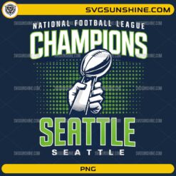 NFL Champions Seattle Seahawks Super Bowl LX PNG championship trophy design