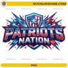 Patriots Nation PNG New England Patriots shield football fan art design