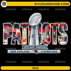 Patriots Super Bowl Champions PNG New England Patriots championship design