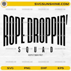 Rope Drop Squad SVG Disney trip typography design