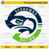 Seahawks Nation Hawk Logo SVG Seattle Seahawks fan design