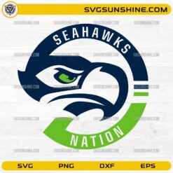 Seahawks Nation Hawk Logo SVG | Seattle Seahawks SVG PNG Design
