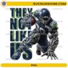 Seattle Cyborg Football PNG They Not Like Us robot player design