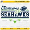 Seattle Football Champions SVG with football graphic design