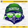 Seattle Seahawks Beanie Hawk SVG cool football mascot design