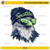Seattle Seahawks eagle beanie PNG cool football fan graphic
