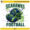 Seattle Seahawks glitter football PNG helmet sparkle design