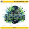 Seattle Seahawks skull football PNG helmet street art design
