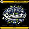 Seattle Seahawks Super Bowl LX 2026 skyline football PNG design