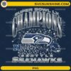 Seattle Seahawks Super Bowl LX Champions Fireworks PNG football graphic